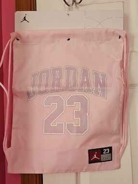 Jordan Pink 23 Drawstring Backpack